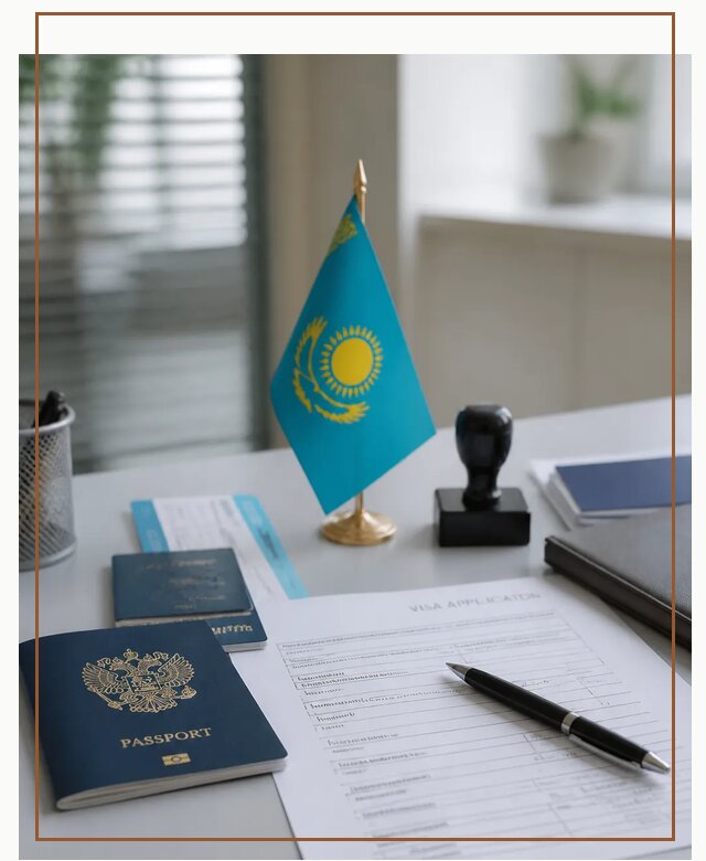 Оформление визы в Казахстан для поездки и работы в Торжке